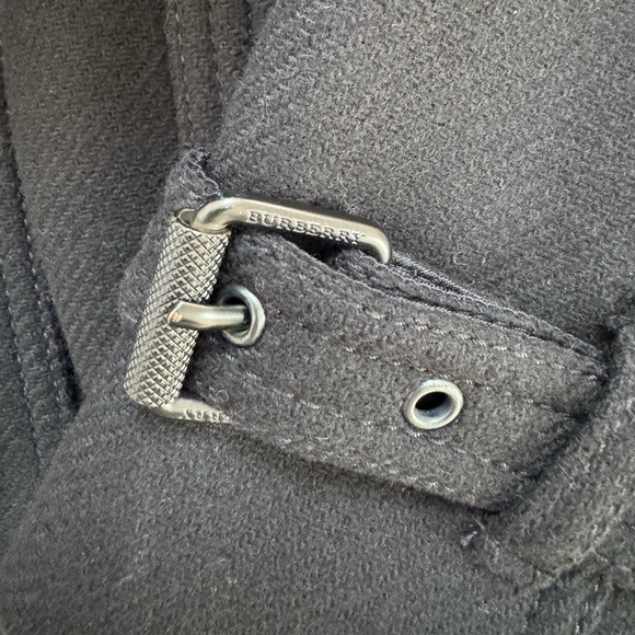 Burberry Brit Rushfield Belted Long Wool Coat Single Breasted Jacket US size 4 - Picture 8 of 12